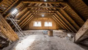 attic insulation beams