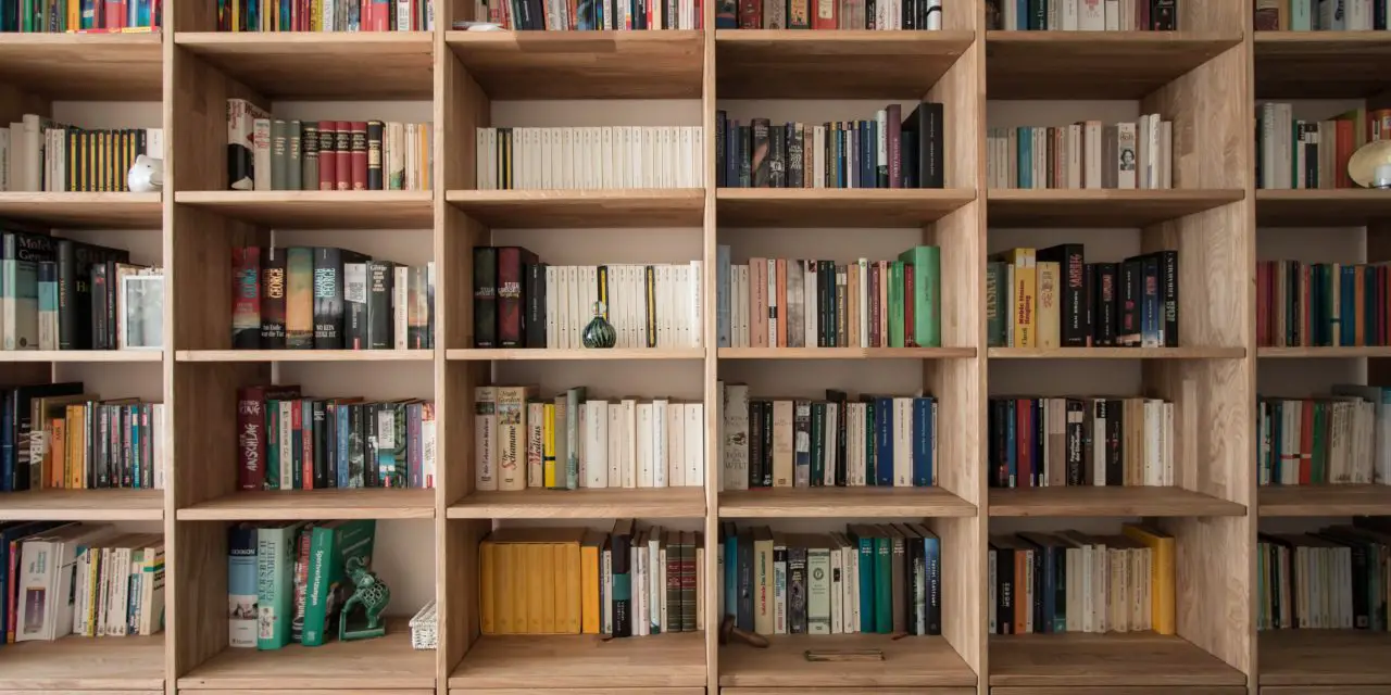 9 Tricks for Hiding Empty Spaces on Your Bookshelf