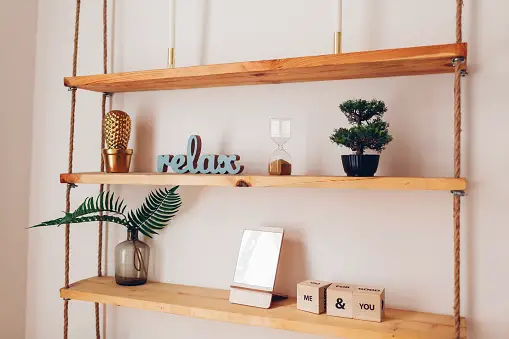 How Do You Cover A Shelf Without Cabinets?