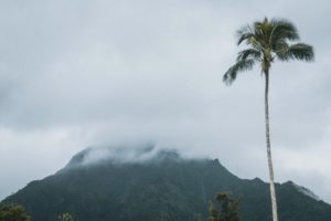 Cloudy sky in Hawaii