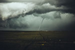 Tornado across field